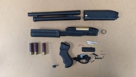 Golden Eagle M870 Breacher Tri-Shot Gas Pump Action Shotgun (Short - Black - M8881 - V2)