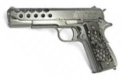 WE 4.5mm/.177 Co2 Air Pistol - 1911 Honeycomb Silver (WE-45-E016-SV)
