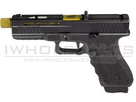 Secutor - Gladius - 17 Series Custom Pistol (Gold Barrel - Co2 Powered - Gas Ready - Black - Ex. Display)