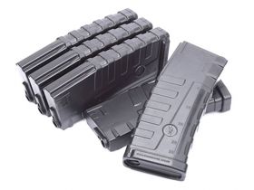 Command Arms by CAA Mid-Cap Magazine for M4/M16 AEG (140 Rounds ? Pack of 5 ? Black - CAD-MAG-59-V)