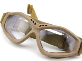 Big Foot Clear Glasses (Tan)
