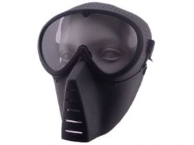 Big Foot Small Flying Mask with Nylon Goggle (Black)