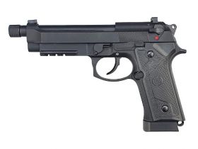 KLI M92 Co2 Blowback Pistol with Compensator and Rail (4.5mm/.177 - Black)