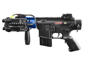 Golden Eagle M4 RIS CQB 'Assault' AEG (Full Metal - Inc. Battery and Charger - Blue)