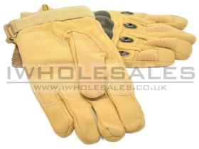 ACM Fingered Gloves With Nuckle Protection (C:XL/E:L - Tan)