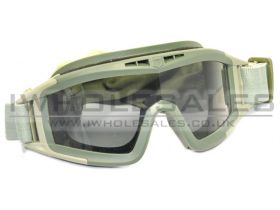 Clear Full Eye Glasses with Big Cotton Strap with 3 Lenses (Green)