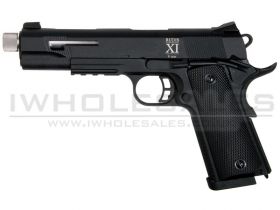 Secutor - Rudis XI - 1911 Custom Pistol (Silver Barrel - Co2 Powered - Gas Ready - Black - Ex. Display)