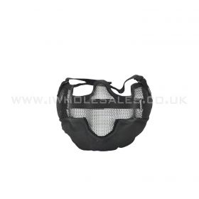 Full Lower Mesh Mask (Mouth, Nose and Ear Protection) (Black)