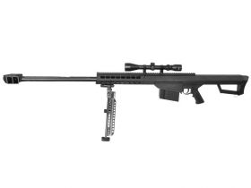 Galaxy - M82A1 Bolt Action Sniper Rifle with Scope and Bipod (Black - G31C)