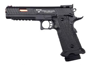 Jag Precision x Taran Tactical International Licensed JW3 Combat Master Gas Blowback Pistol (TTI - Full Metal - Black)