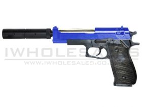 Double Eagle M22 M9 with SIlencer (Blue)
