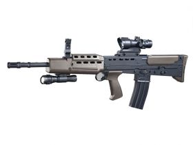 Vigor L85A2 Spring Rifle with Torch and Red Dot Sight (Black - L85A2)