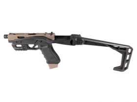 Secutor Corvus III Carbine Kit with Gladius MAGNA Co2 Blowback Pistol (Dual Tone Tan Slide & Black Kit)