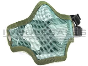 Lower Mesh Mask (Mouth and Nose Protection) with Cotton Strap (Green)