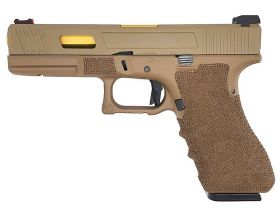 Army Custom Series R17 Series Gas Blowback Pistol (Tan)