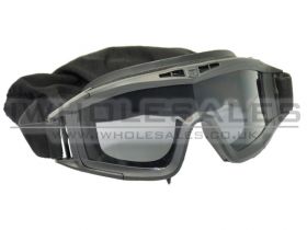 Clear Full Eye Glasses with Big Cotton Strap with 3 Lenses (Black)