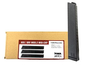 KWA QRF MOD2 Series Mid-Cap Magazine (3 Pack - 120 Rounds Each - Black)