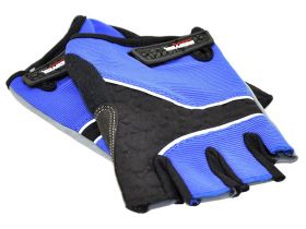 Gloves with Extra Hand and Palm Protection (Breathable Material) (Blue)