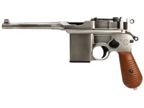 WE 712 Gas Pistol (with Stock & Case in 1 - Silver - WE-712)