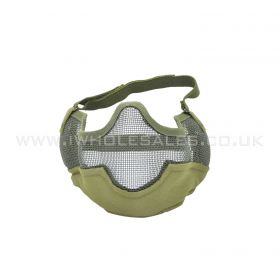 Full Lower Mesh Mask (Mouth, Nose and Ear Protection) (Green)