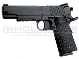 KWC 1911 Co2 Pistol (4.5mm - KM-42ZDHN - Metal Slide - NBB - Black)