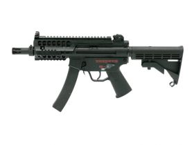 Galaxy AEG Submachine Gun with Stock (Metal Gearbox - Black - G5M)