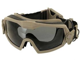 FMA LPG01 (Black) 12-2R Regulator Updated version with Fan Goggle (Tan) (TB1029-DE)