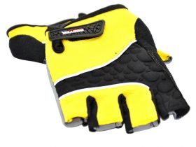 Gloves with Extra Hand and Palm Protection (Breathable Material) (Yellow)