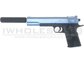 ACM Custom 1911 with Silencer Spring Pistol (Blue - 2019C)