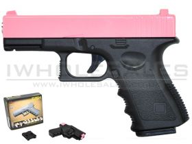 ACM C17 G15H Metal Pistol with Holster (Pink)