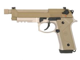 SRC M92 SR9A3 Gas Blowback Pistol (Dual Powered - Tan - GB-0710D)