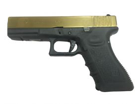 WE 17 Series Titanium Gold Gas Blowback Pistol