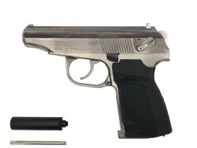 WE Baikal 'Makarov' 654K with Silencer (Collector Edition - Silver)