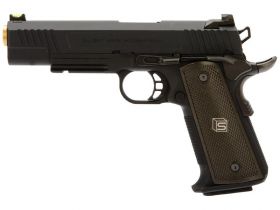 Salient Arms International by EMG 1911 RED Gas Pistol (Gold Barrel - Black - SA-RD0100)