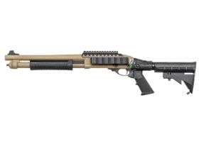 Golden Eagle M870 Tri-Shot Gas Pump Action Shotgun (Short - Tan - M8873)
