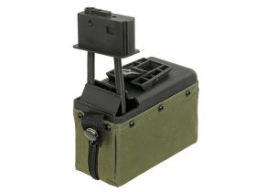 A&K M249/LMG Sound Control Box Magazine (1500 Rounds - OD)